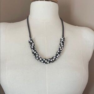 Chico’s Dana Covertible snake chain gunmetal tone with rhinestones